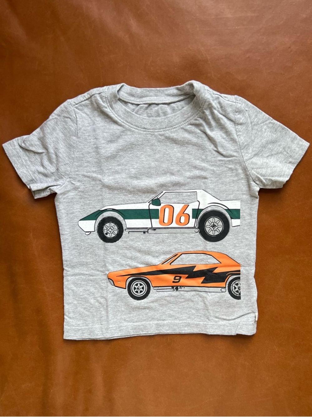 GAP Baby Muscle Cars Grey Cotton Tee, 3T